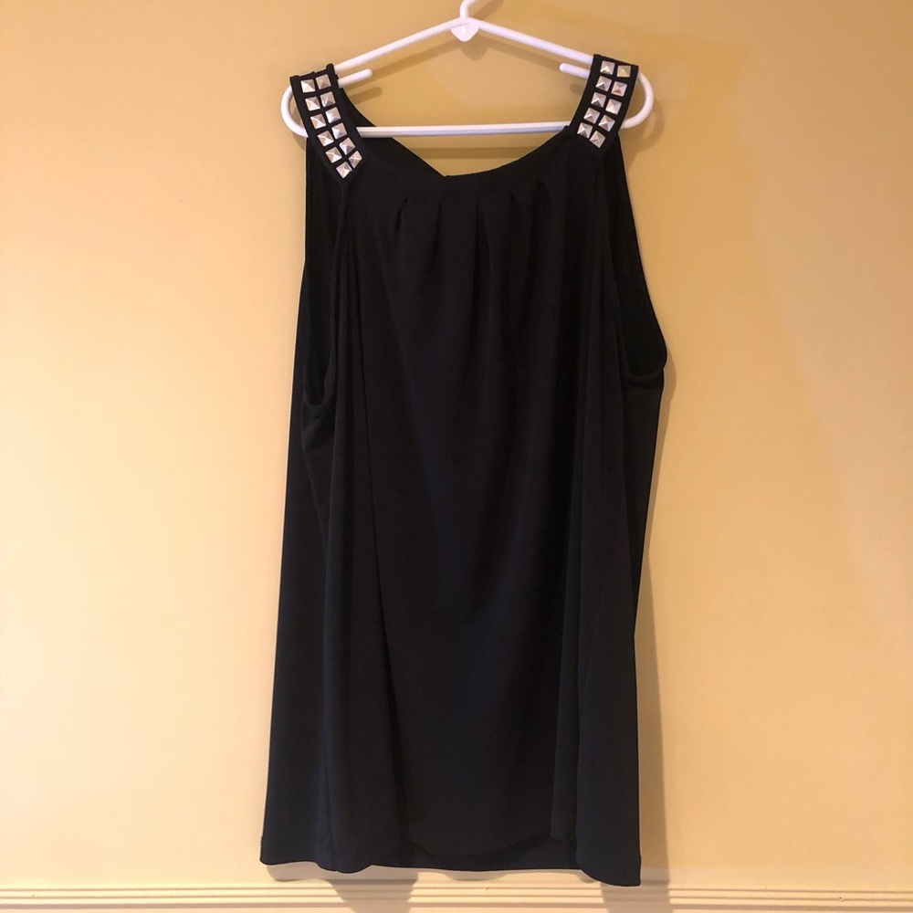 Black Top with Stud Details
